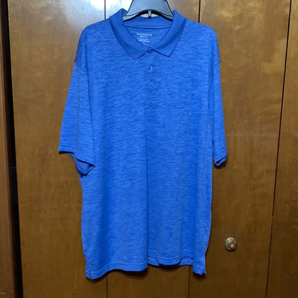 SADDLEBRED- BIG & TALL 2XLT SHORT SLEEVE CASUAL SHIRT